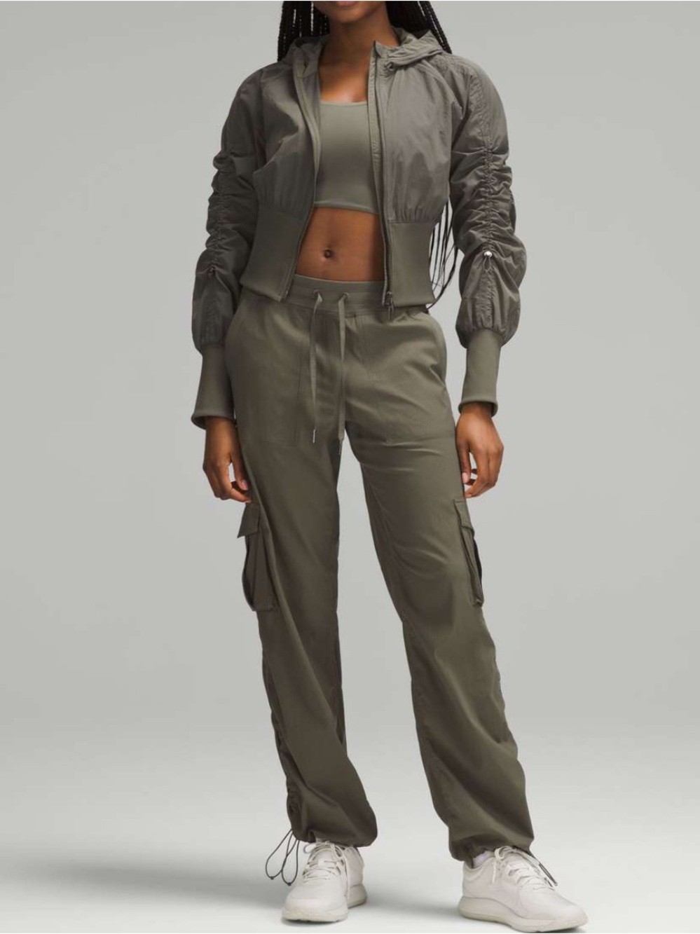 Lululemon Dance Studio Relaxed-Fit Mid-Rise Cargo Pants Army Green